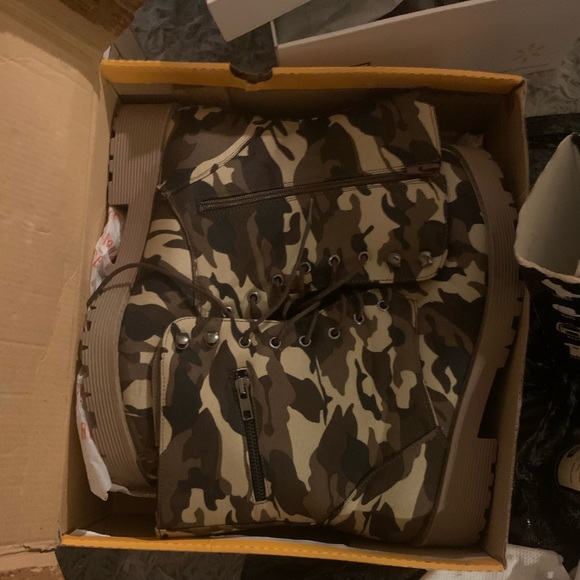 CINAK Military Combat Booties for Women- Comfort Outdoor Waterproof Zipper Marti - Picture 6 of 8